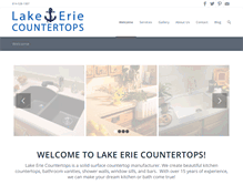 Tablet Screenshot of lakeeriecountertops.com